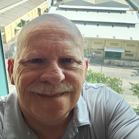 old fat bald man